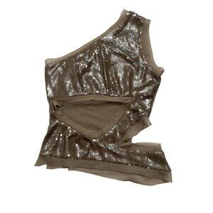 Khy Sequin Cut Out Top in Champagne